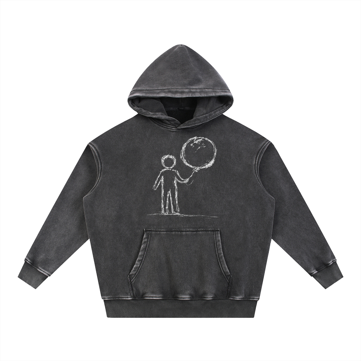 Balloon boy hoodie (White)