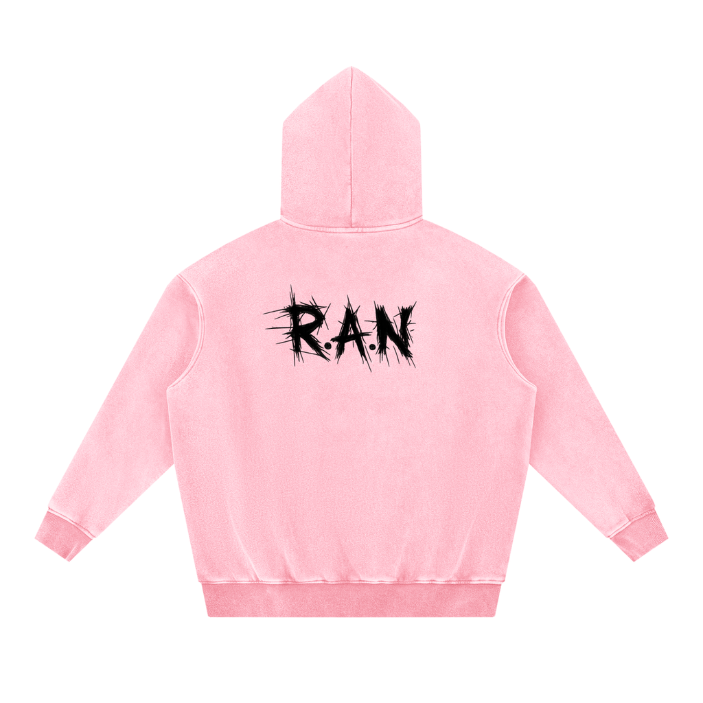 Snow Wash Fleece Oversize Hoodie